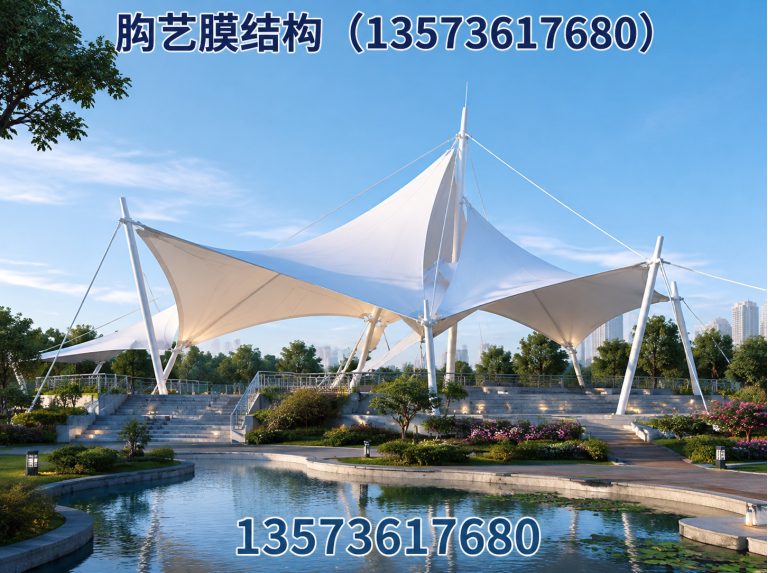 潍城区膜结构加油站展示图